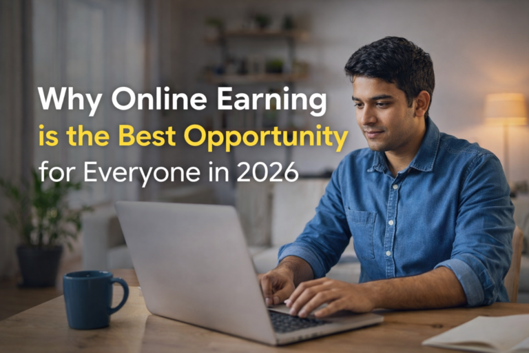 Why Online Earning is The Best Opportunity For Everyone in 2026.